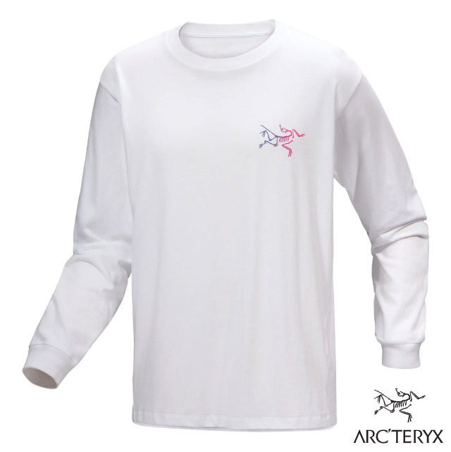 【ARCTERYX 始祖鳥】男 Kragg Cotton 棉質針織圓領長袖T恤/X000008482 白光白/漸層色✿30E010